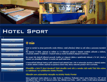 Tablet Screenshot of hotelsportjablonec.cz